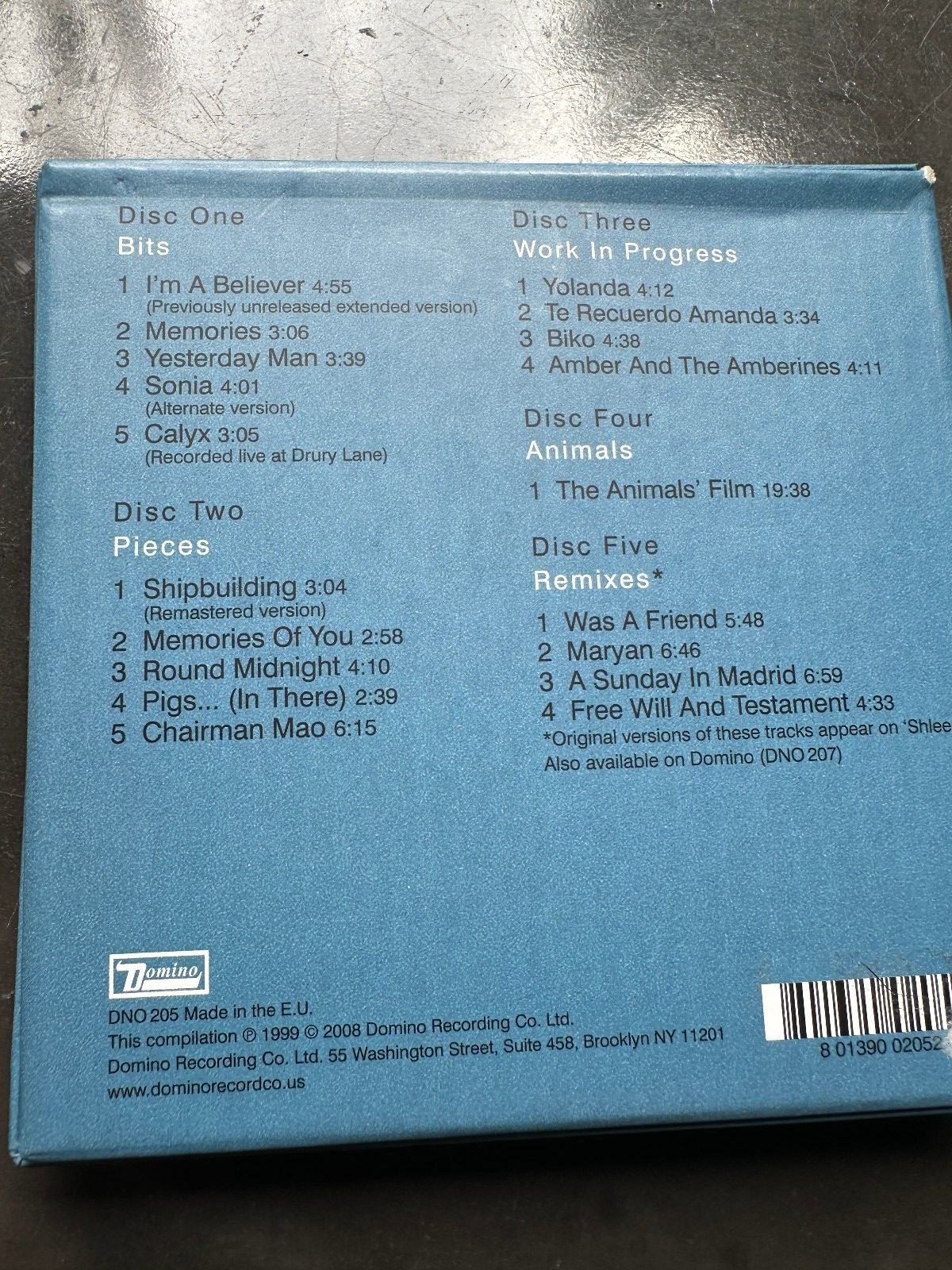 Robert Wyatt EPs 5 CD Box Set UK 2008 Domino Complete