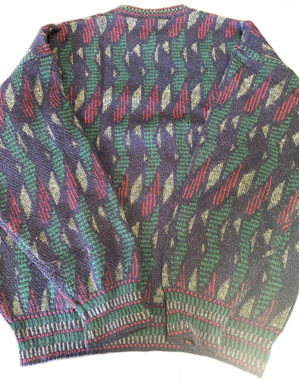 Vintage Florence Italian Wool Geometric Sweater M