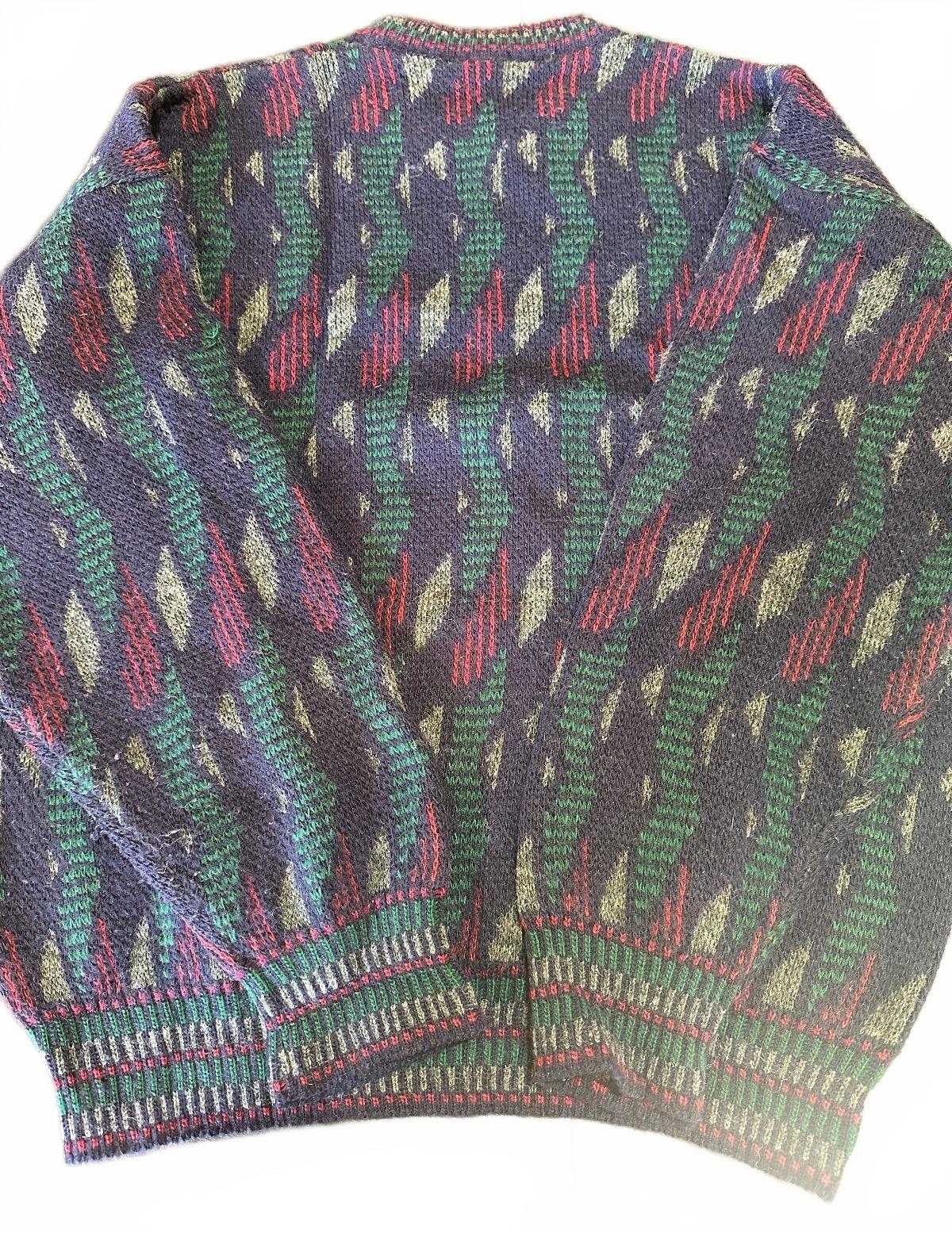Vintage Florence Italian Wool Geometric Sweater M