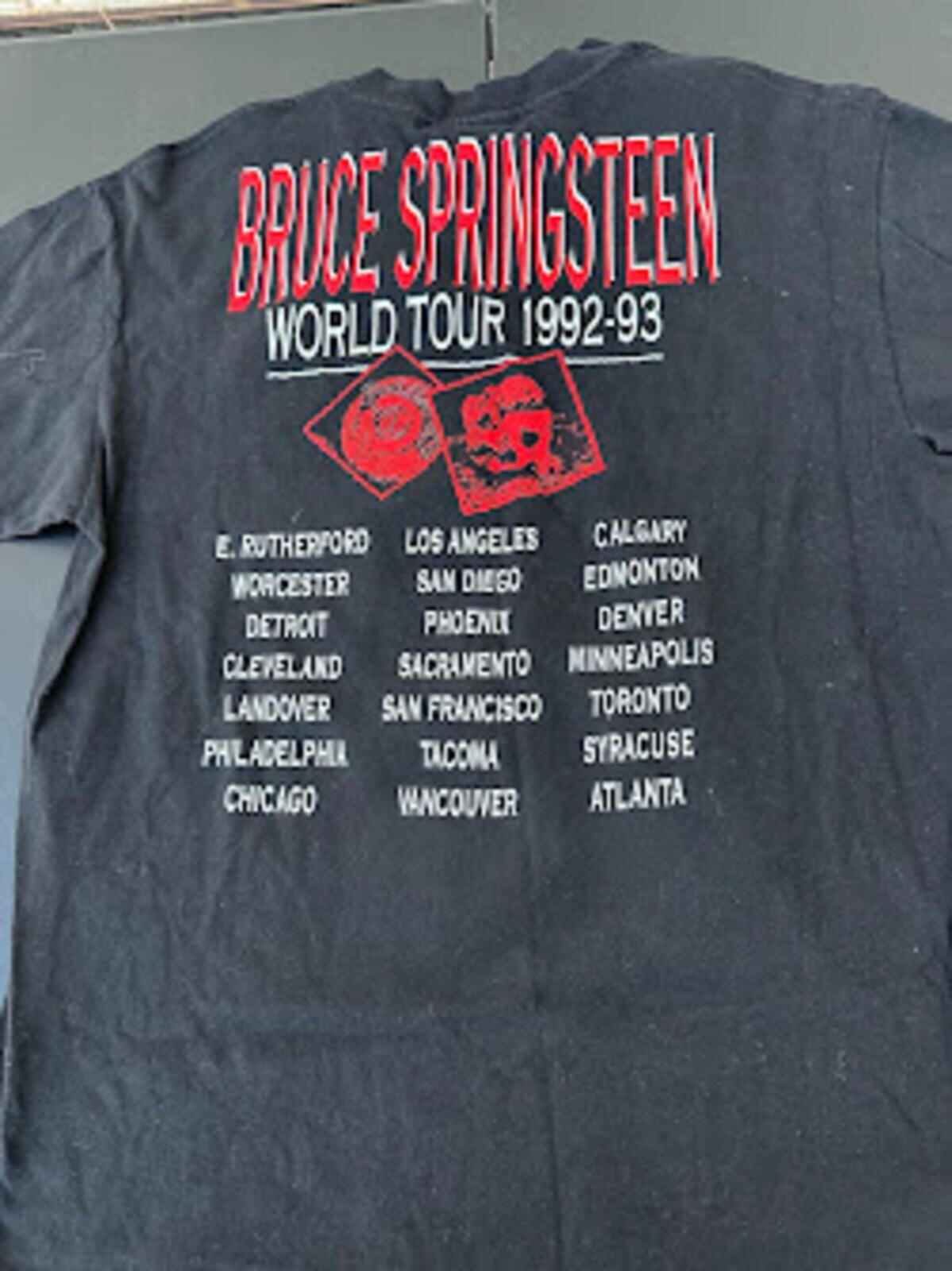 1992-93 Bruce Springsteen Tour T-Shirt USA