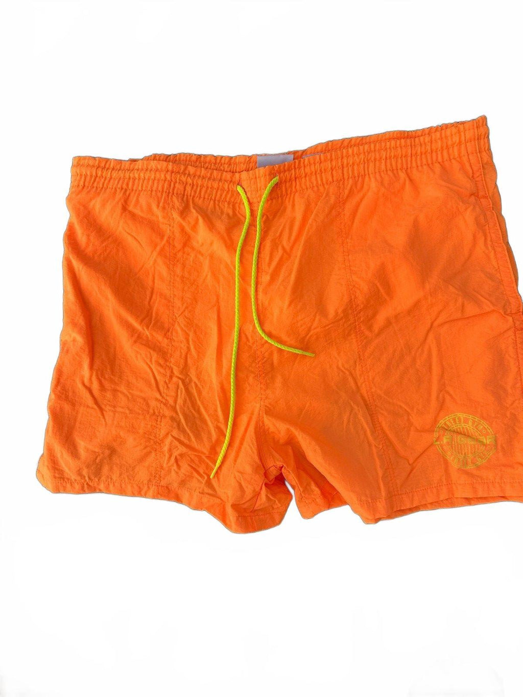 Vintage LA Gear Neon Orange Swim Trunks Large 80s 90s