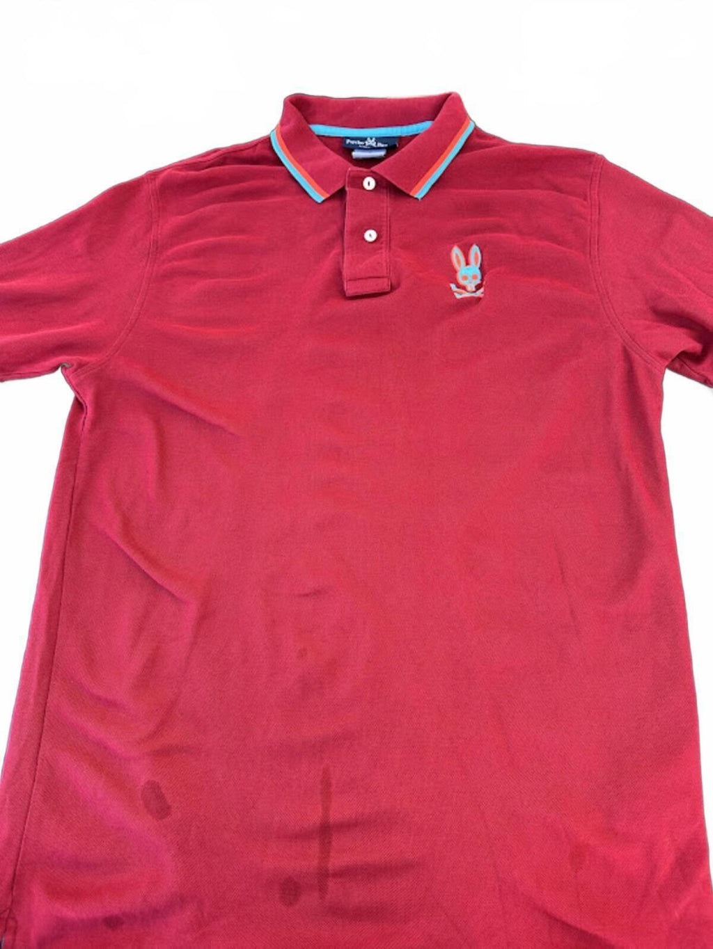 Psycho Bunny Polo Red Pima Cotton XL