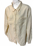 Preston & York Cream 100% Silk Button Shirt