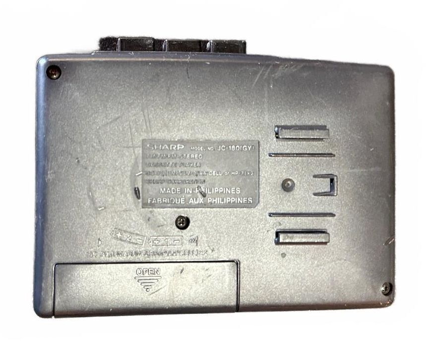 Sharp JC-180(GY) AM/FM Stereo Cassette Player