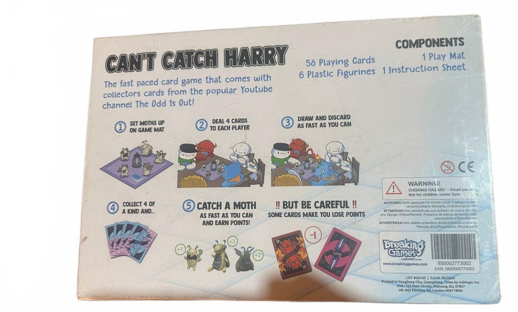Can't Catch Harry Odd 1s Out Card Game New Sealed