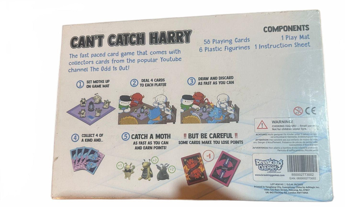 Can't Catch Harry Odd 1s Out Card Game New Sealed