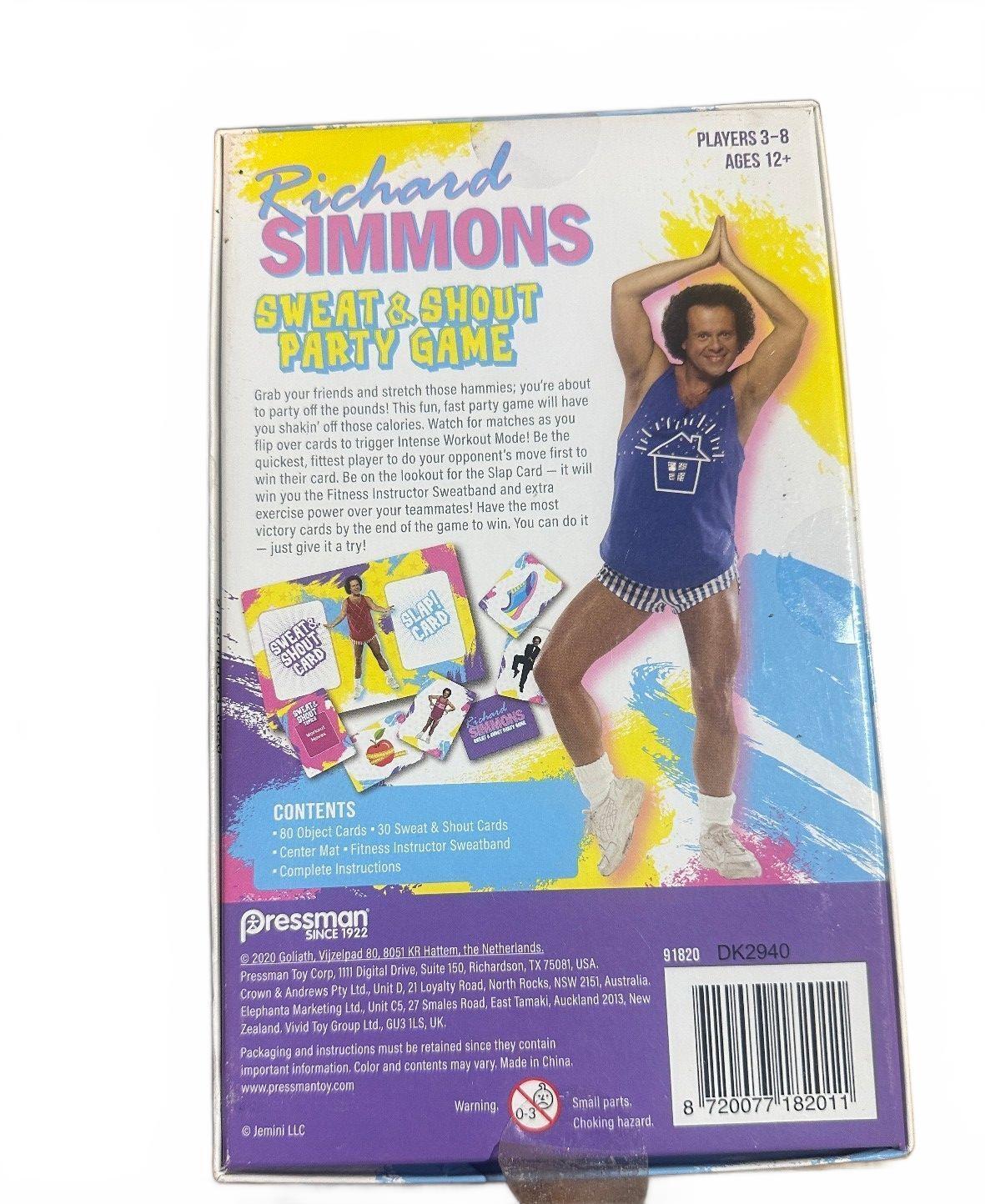 Richard Simmons Sweat & Shout Party Game New Sealed
