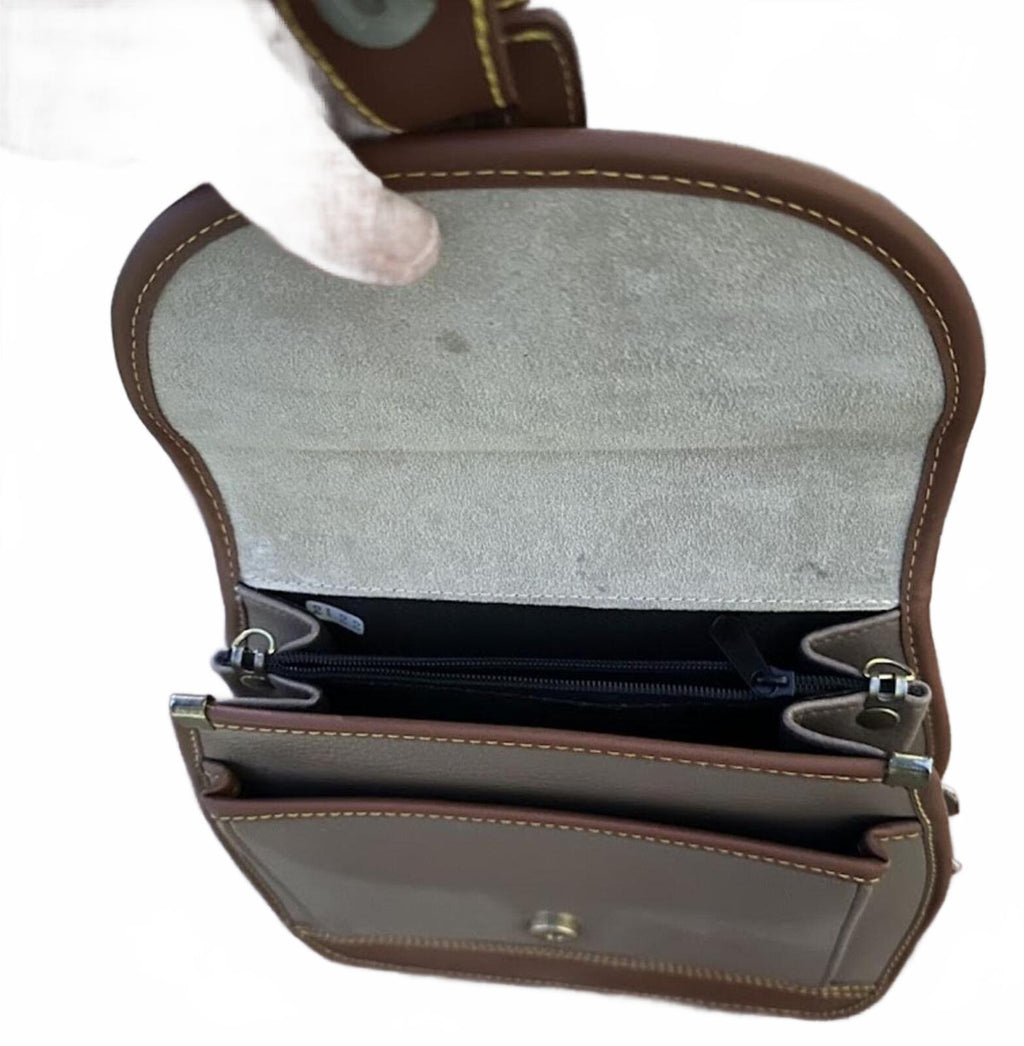 Top Handle Bag Brown