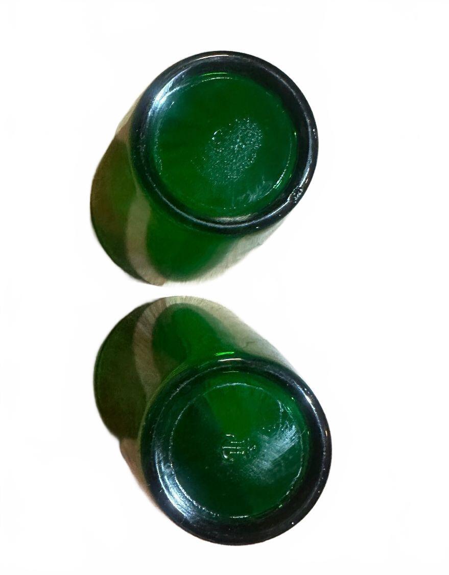 Vintage Anchor Hocking Georgian Green Tumblers Set of 2