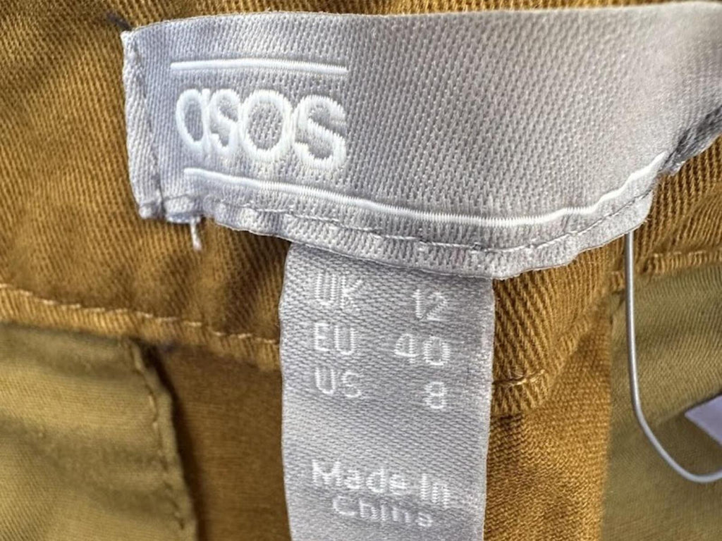 Mustard ASOS Paperbag Waist Pants NWT