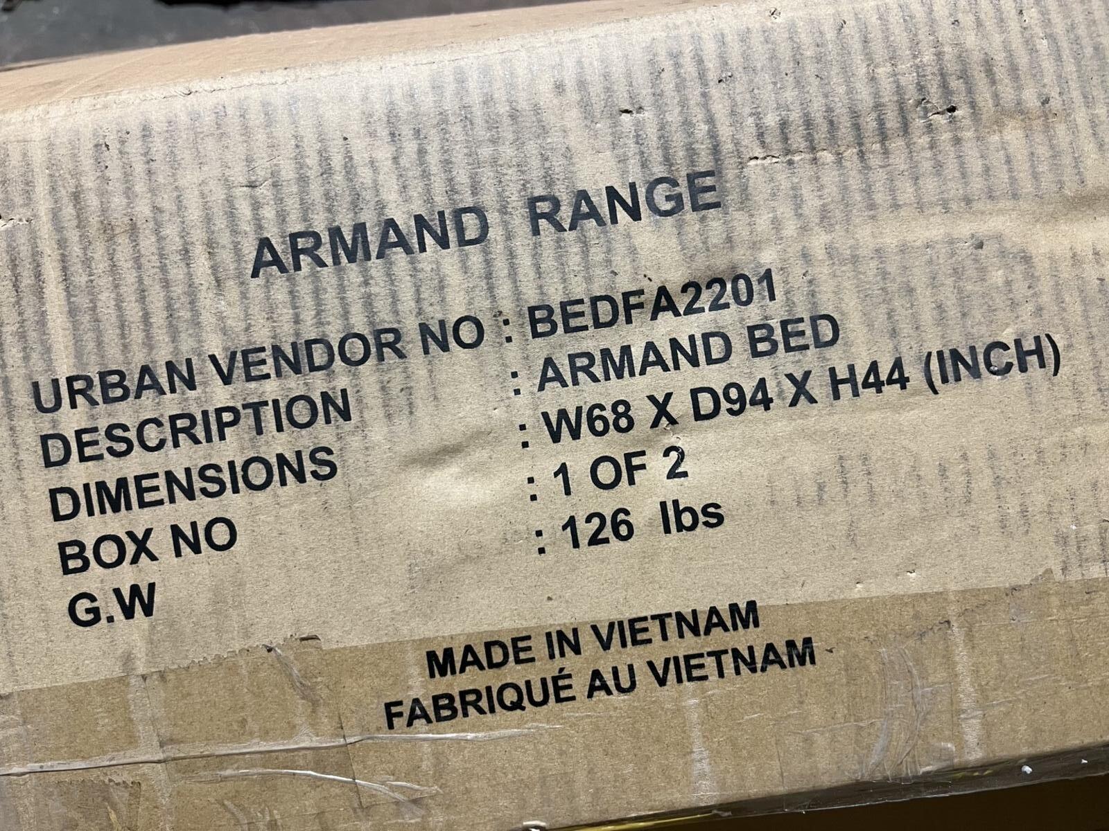Urban Outfitters Armand Bed New In Box  No Headboard