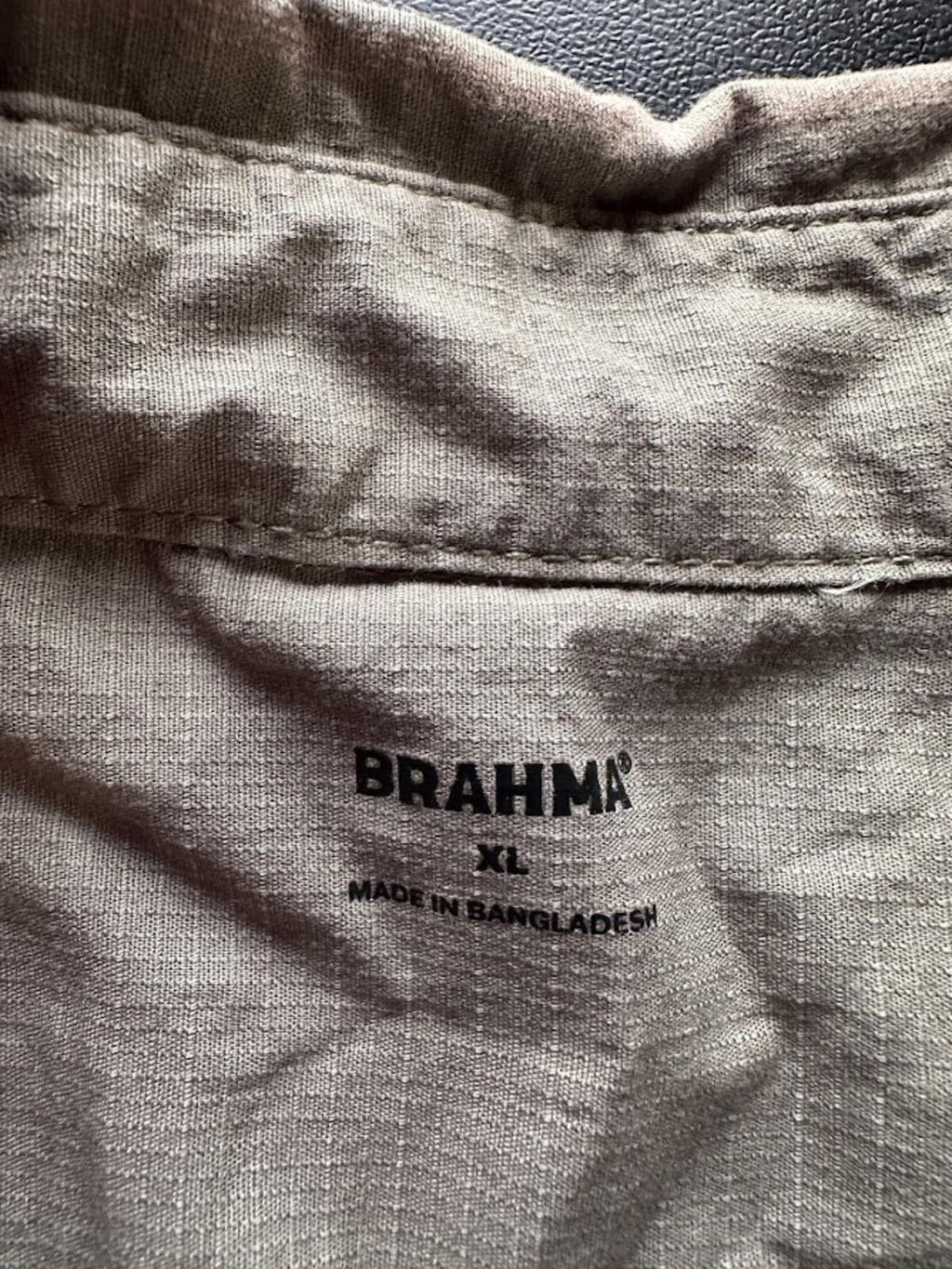 Brahma Olive Utility Button Shirt XL