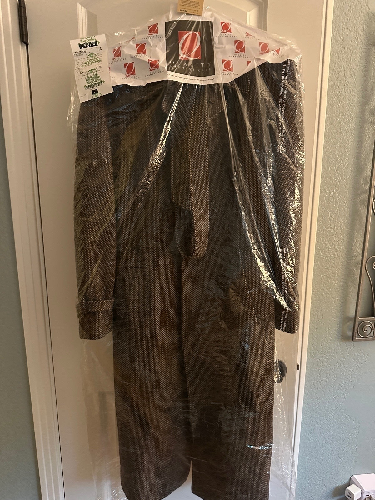 Vintage Dior Le Connaisseur Wool Belted Overcoat L