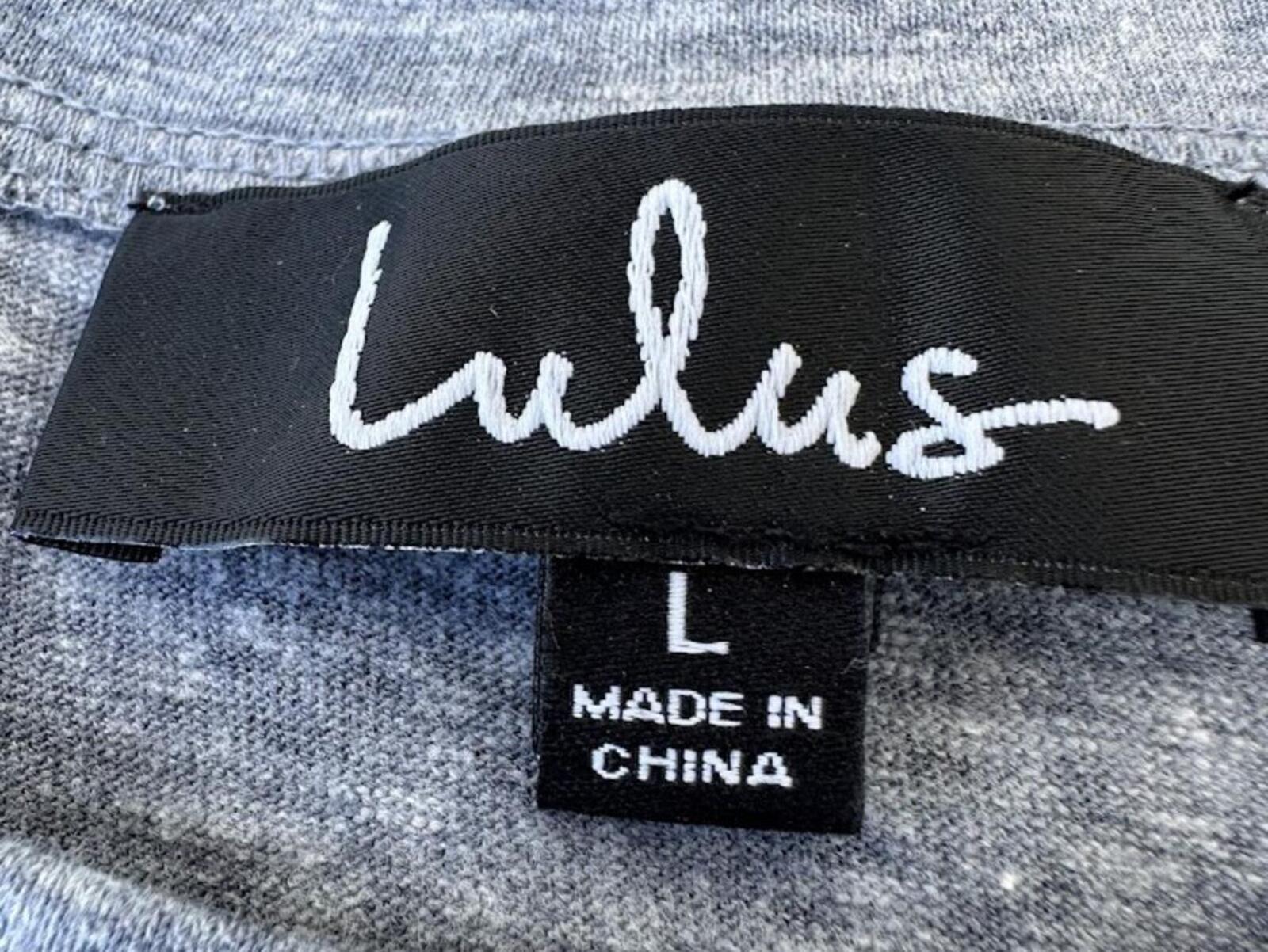 Lulus Distressed Gray Tee NWT
