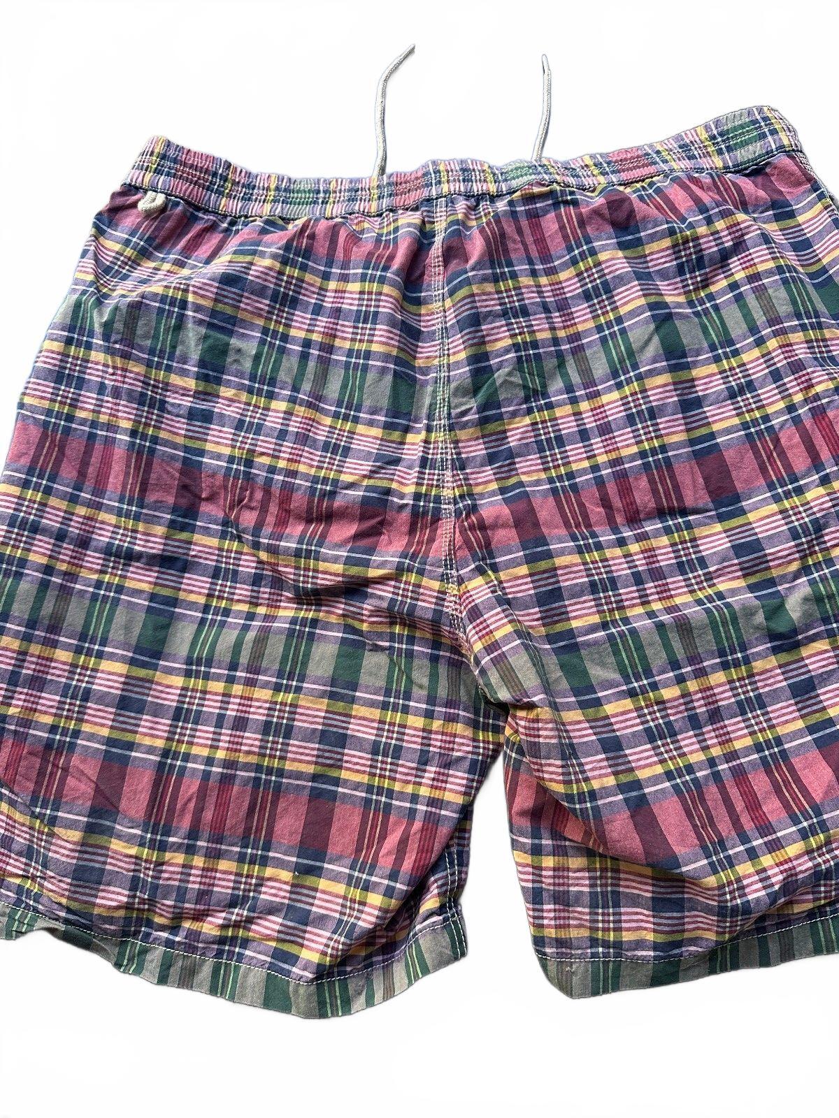 Polo Ralph Lauren Plaid Swim Trunks L Lined