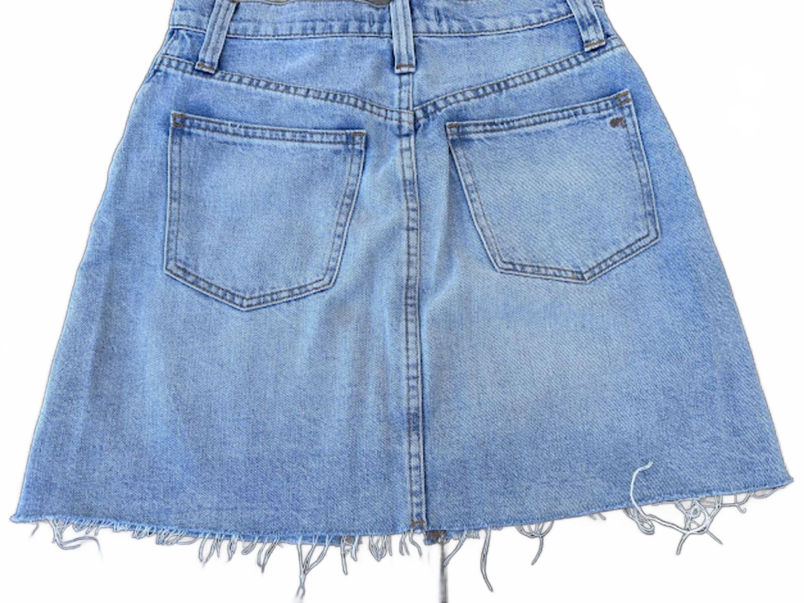 Madewell Light Wash Denim Skirt Size 26