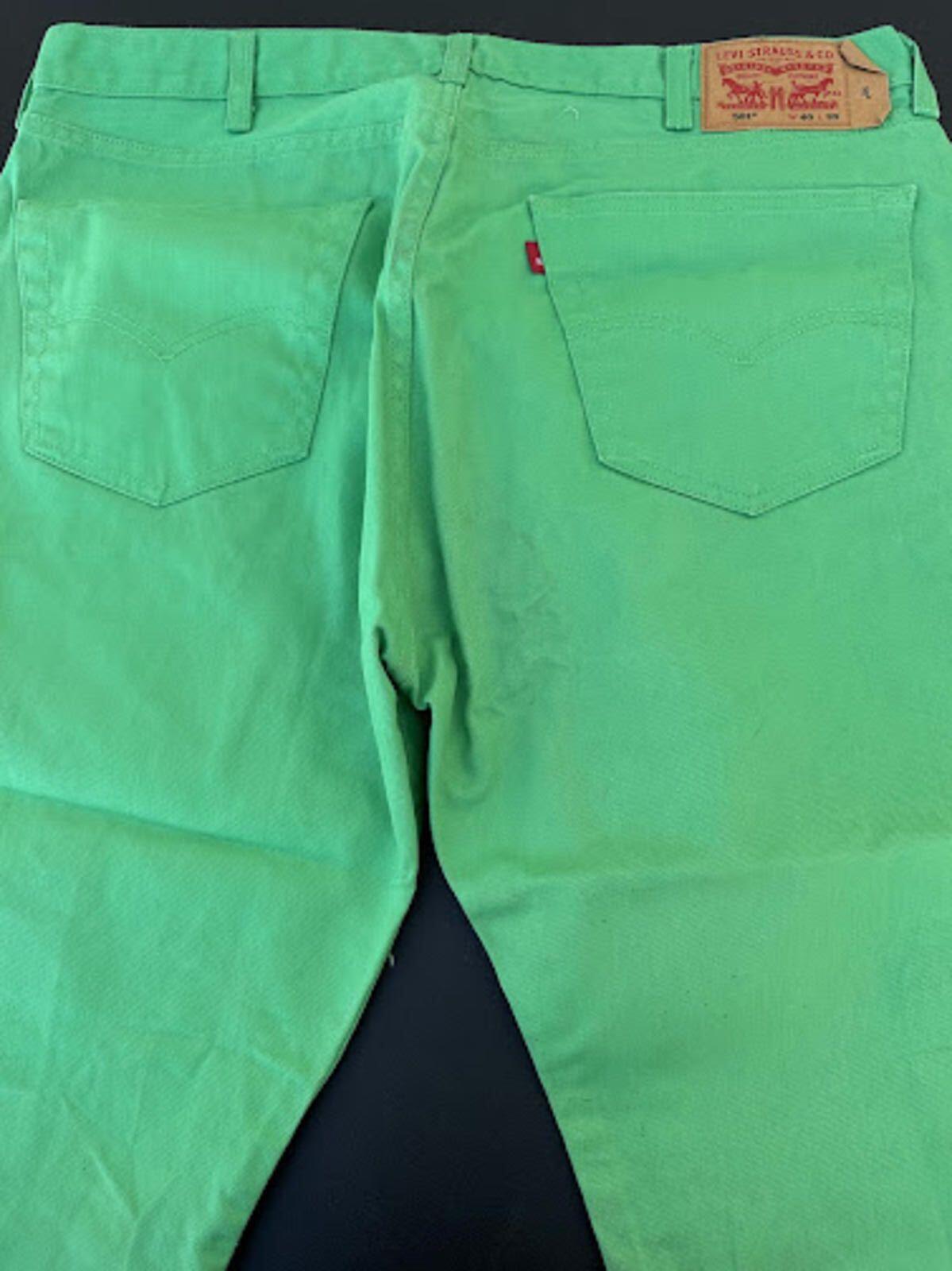 Levi's Green Button Fly Jeans 40x30