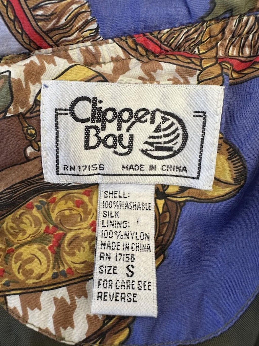 Vintage Copper Bay Silk Bomber Jacket S