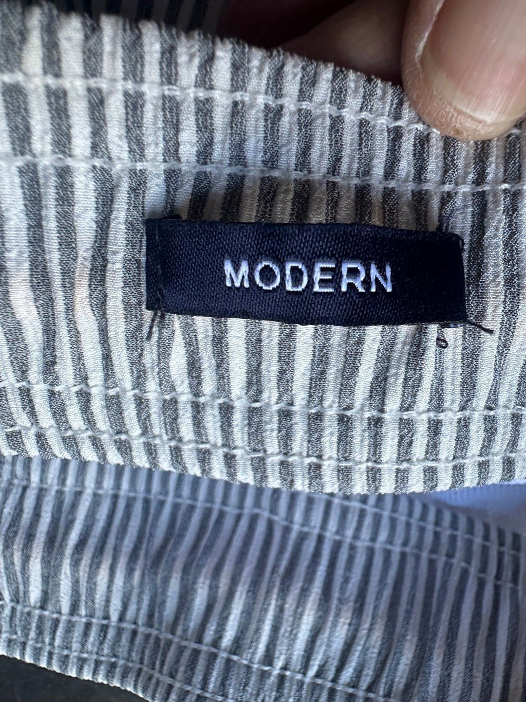 NWT Five Four Gray Seersucker Swim Trunks 34