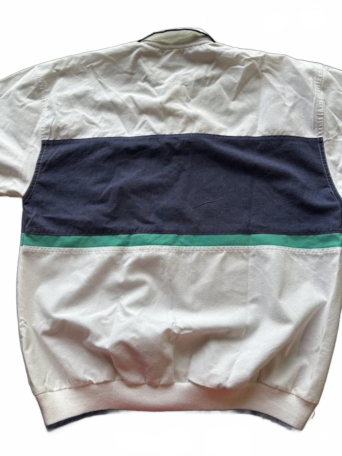 Vintage Pierre Cardin Colorblock Polo Shirt M