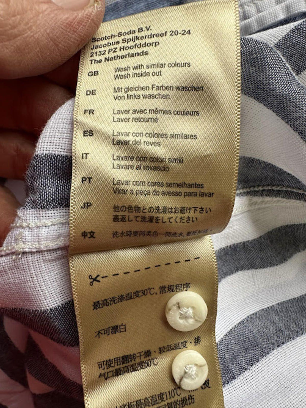 Scotch & Soda Vacanza Stripe Shirt L