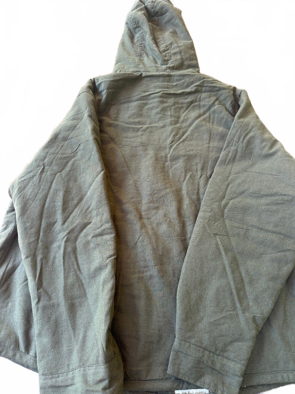 WQRK Wear XL Green Sherpa Lined Hooded Work Jacket