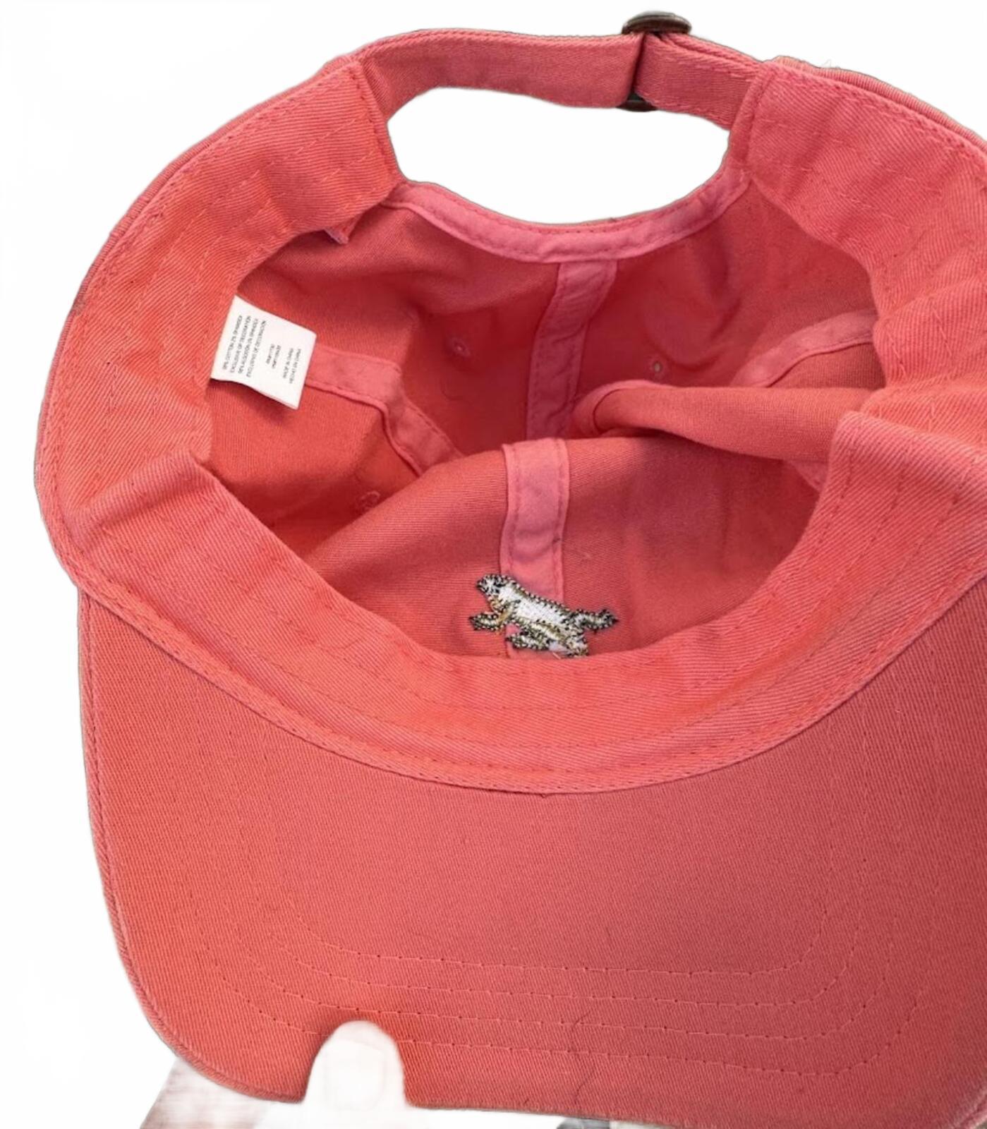 Coral Lizard Embroidered Dad Hat Strapback