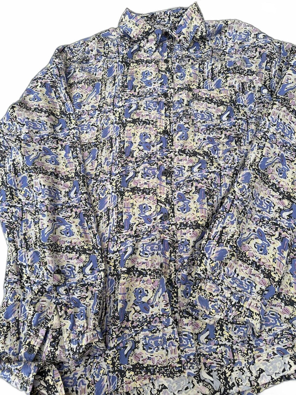 Vintage Subco Silk Abstract Shirt Large