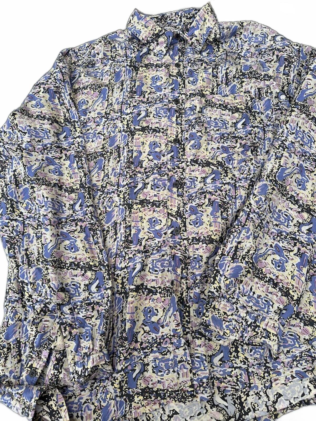 Vintage Subco Silk Abstract Shirt Large