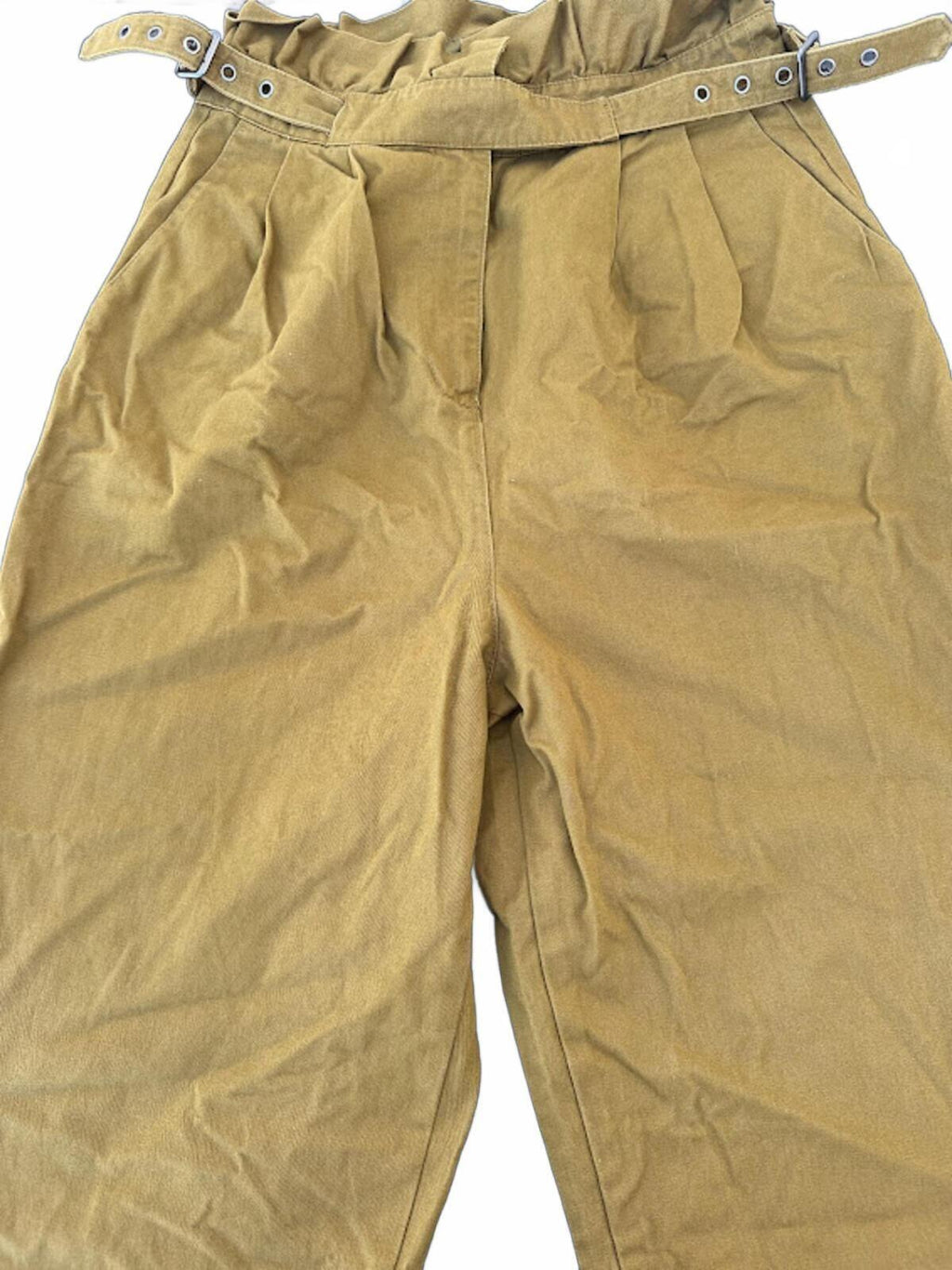 Mustard ASOS Paperbag Waist Pants NWT