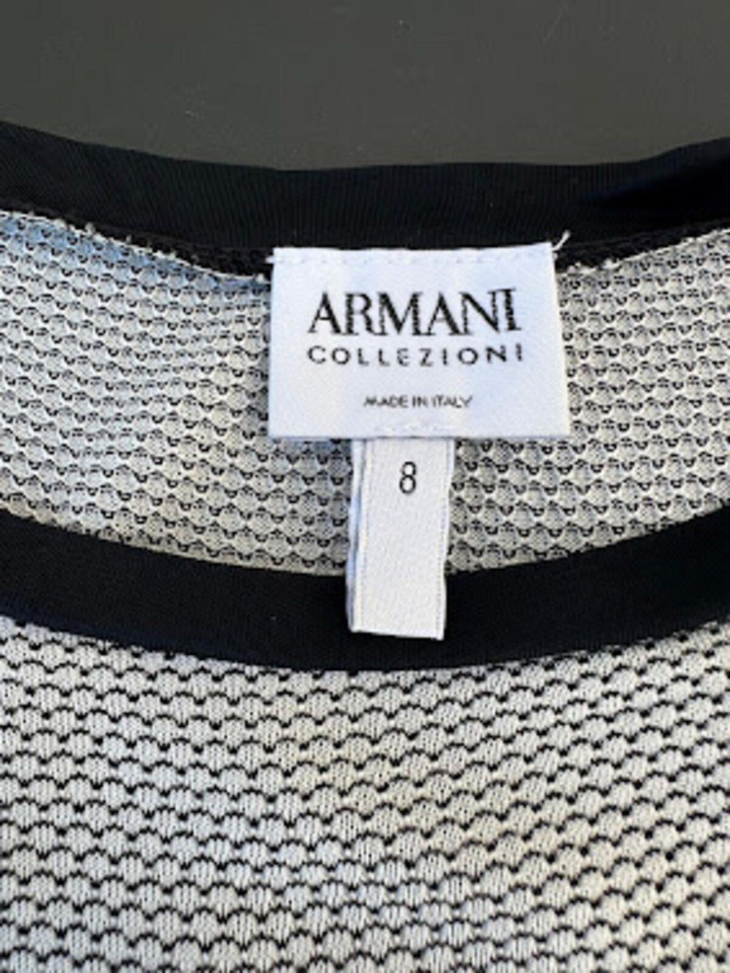Armani Collezioni Italy Knit Top Size 8