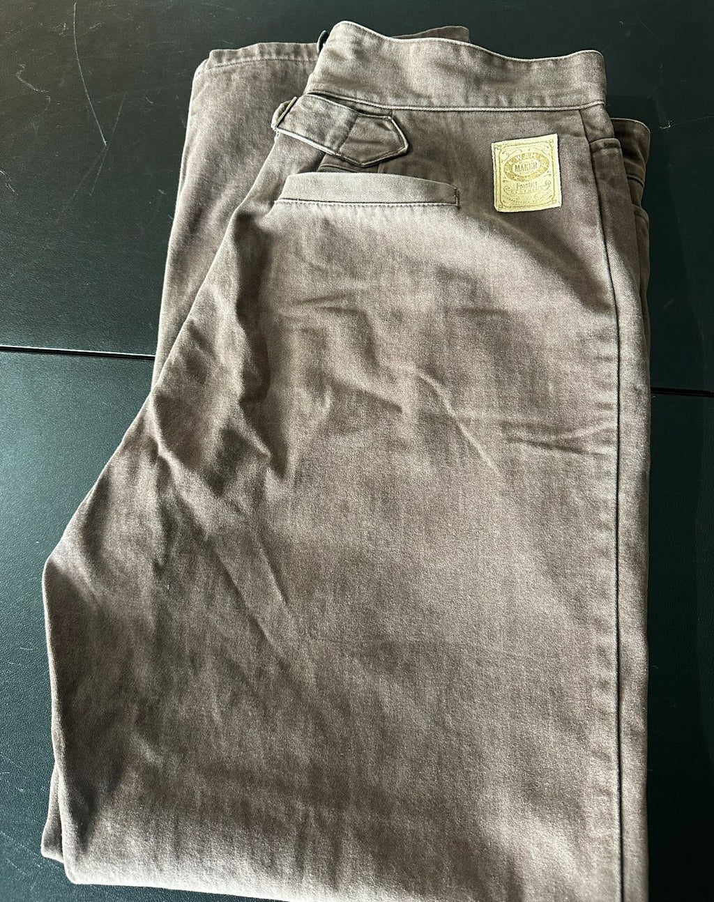 Frontier Brown Cotton Work Pants 38x32 USA