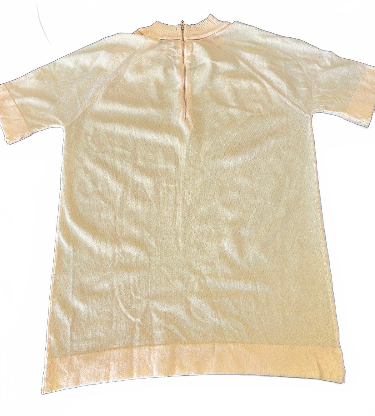 Vintage Switchmates Yellow Mock Neck Knit Top S 34