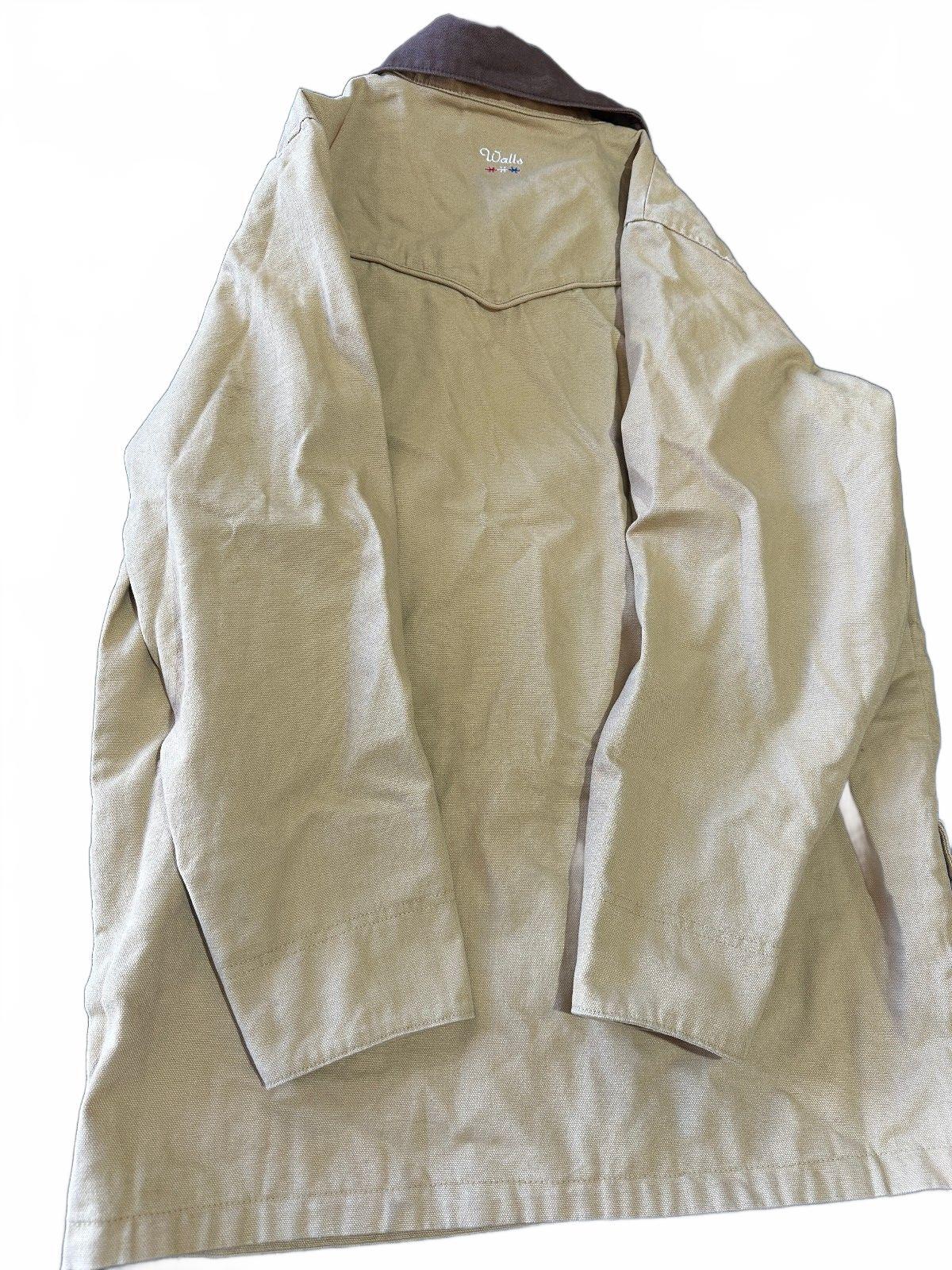 Walls Work Wear Tan Canvas Western Ranch Coat M
