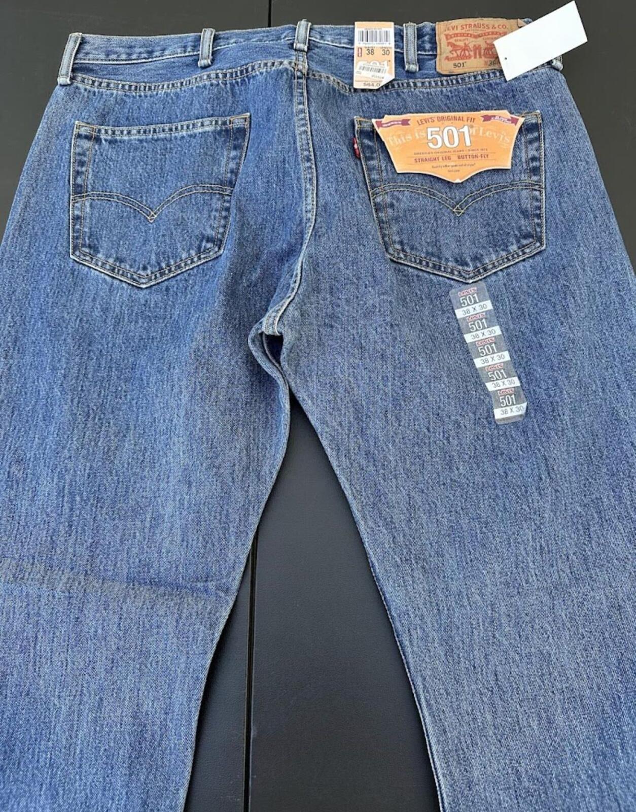 Levi’s 501 Button Fly Jeans NWT 38x30