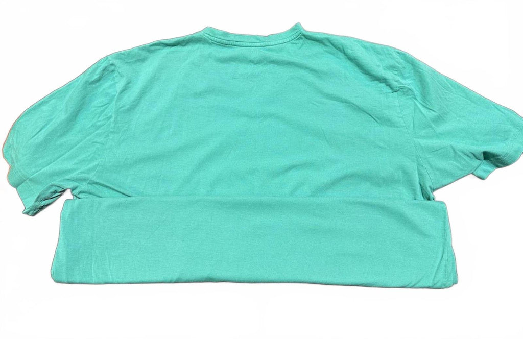Psycho Bunny V-Neck Tee Turquoise Size 8