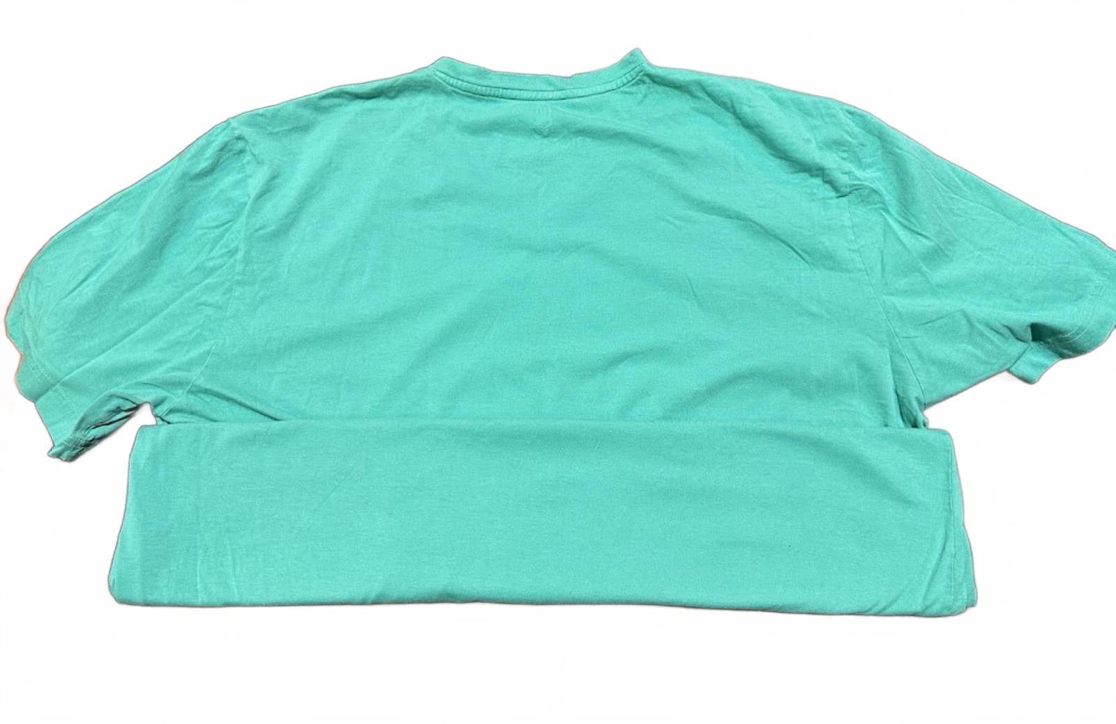 Psycho Bunny V-Neck Tee Turquoise Size 8
