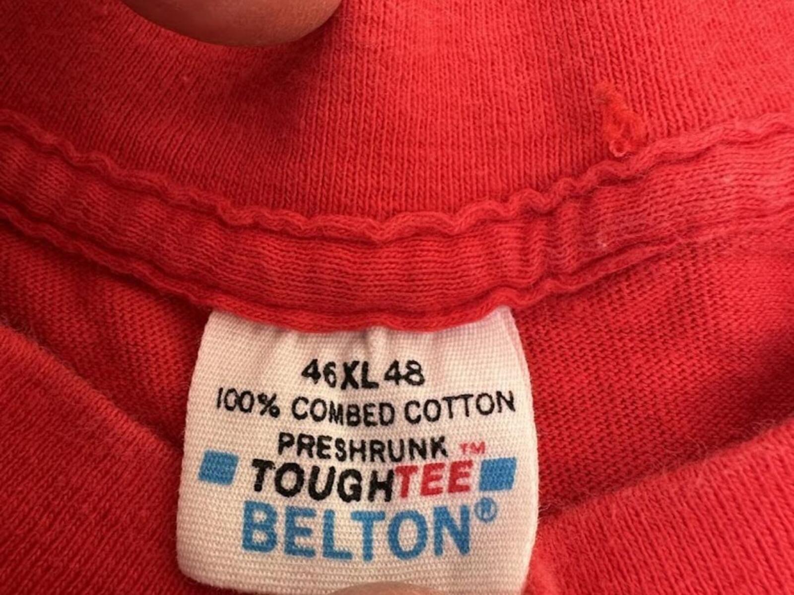 Vintage Belton Red Graphic Tee Single Stitch USA