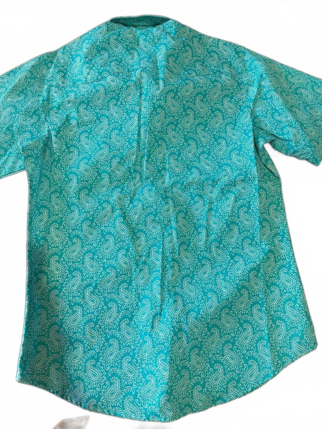 Wrangler Turquoise Paisley Western Shirt Men's M NWT