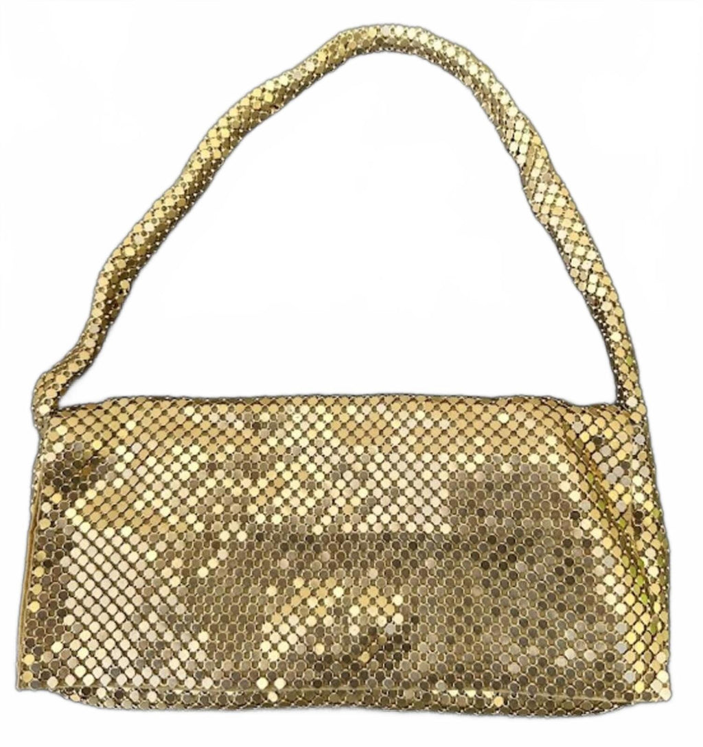 Suzy Smith Gold Mesh Evening Bag Vintage