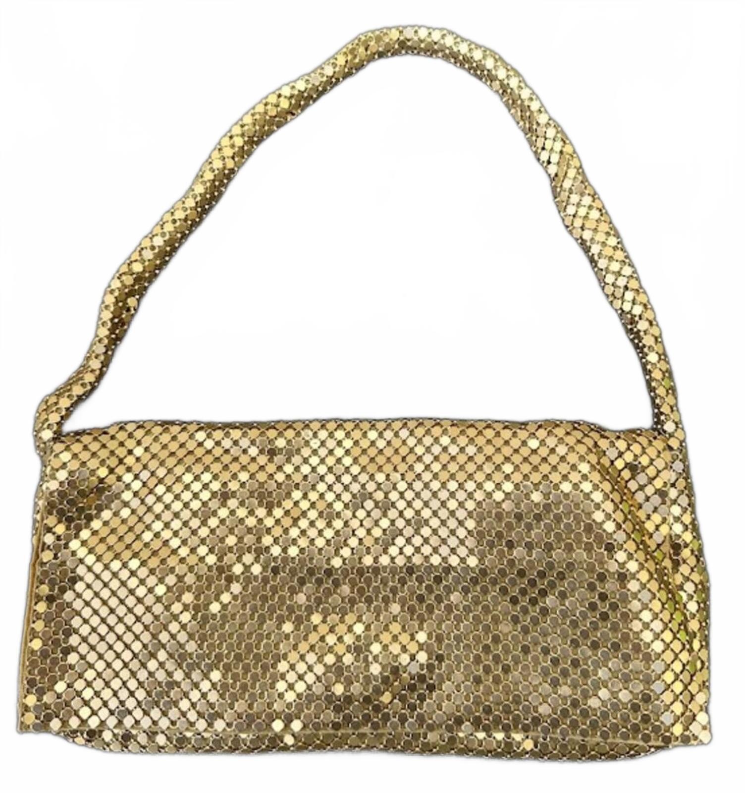 Suzy Smith Gold Mesh Evening Bag Vintage