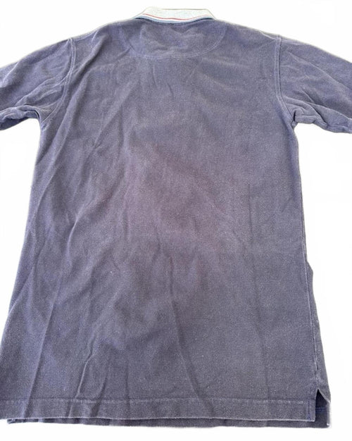 : Arnold Palmer Charge Polo Shirt L Navy Stripe Collar