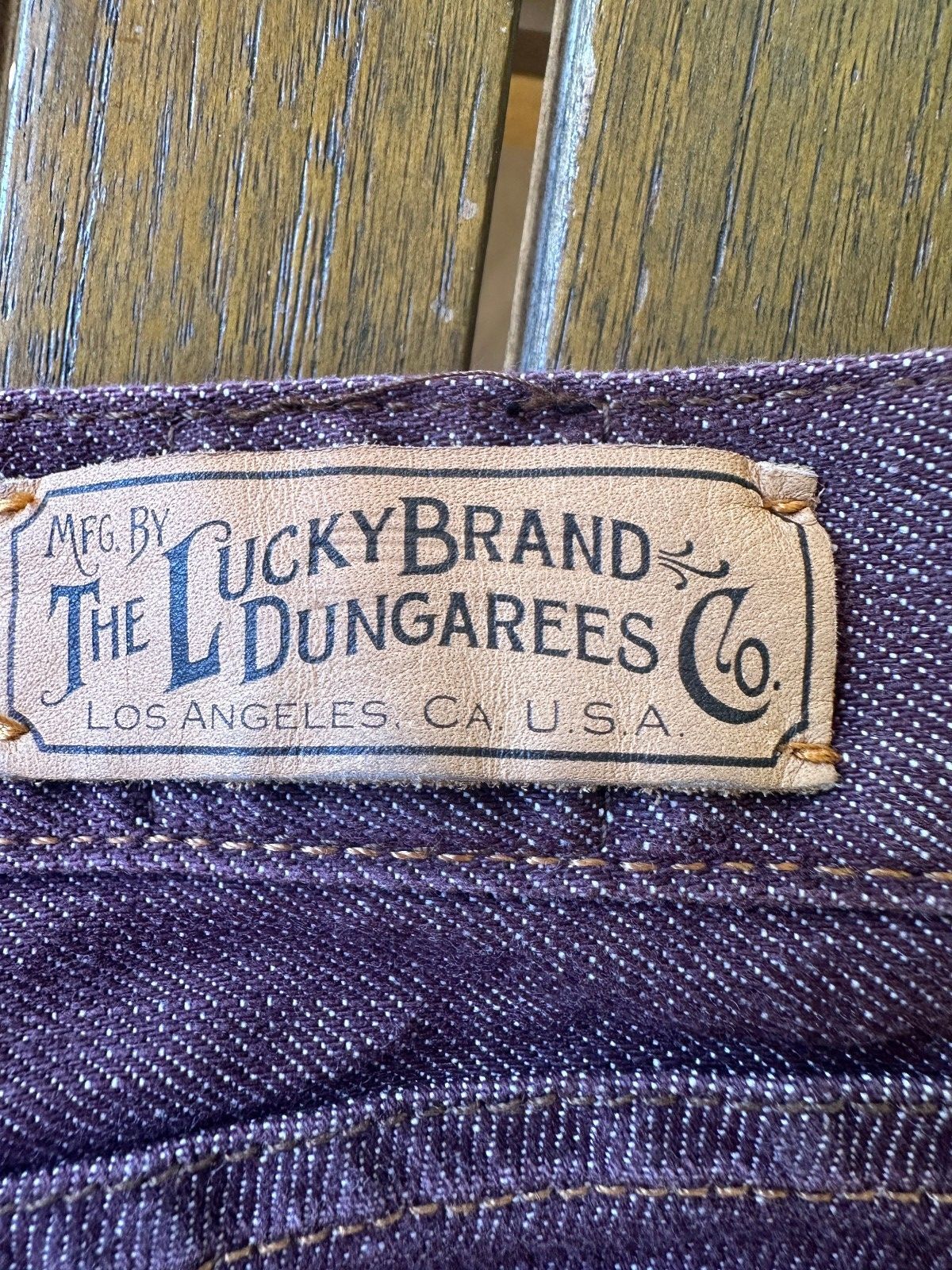 Lucky Brand Maroon Bootcut Jeans Womens 10/30 Made USA