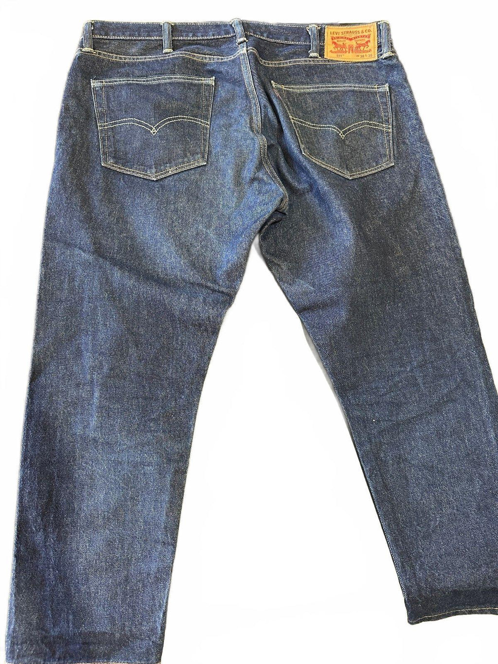 Levi's 511 Men's Dark Wash Slim Jeans 38x30 Hemmed 25"