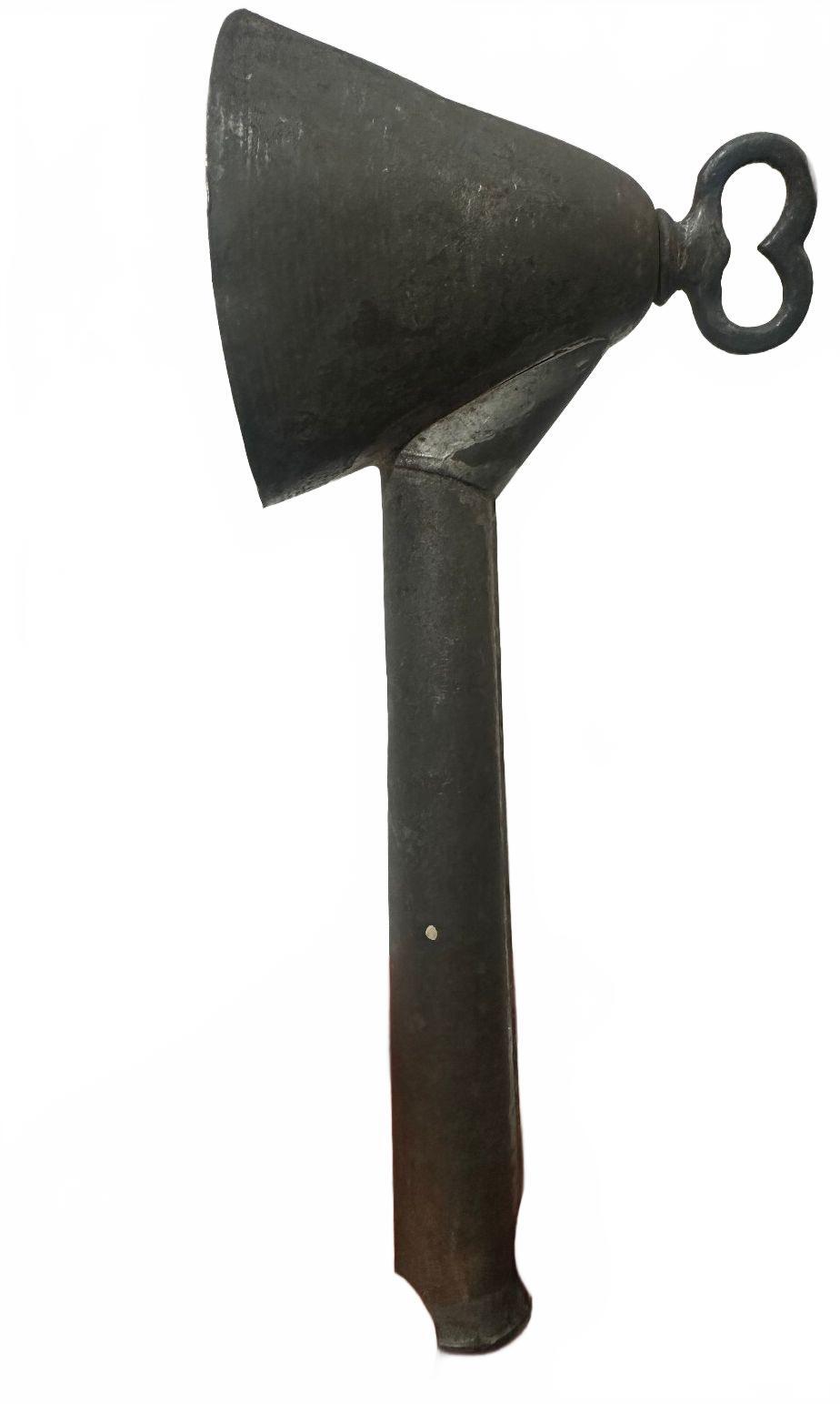 Vintage Hand Forged Steel Feed Grain Scoop Primitive