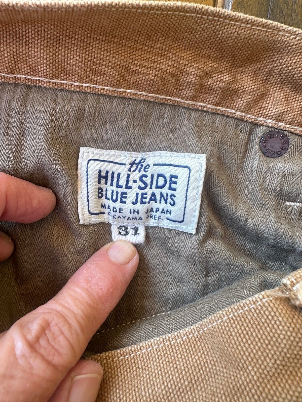 The Hill-Side Japan Duck Canvas Jeans 32x26