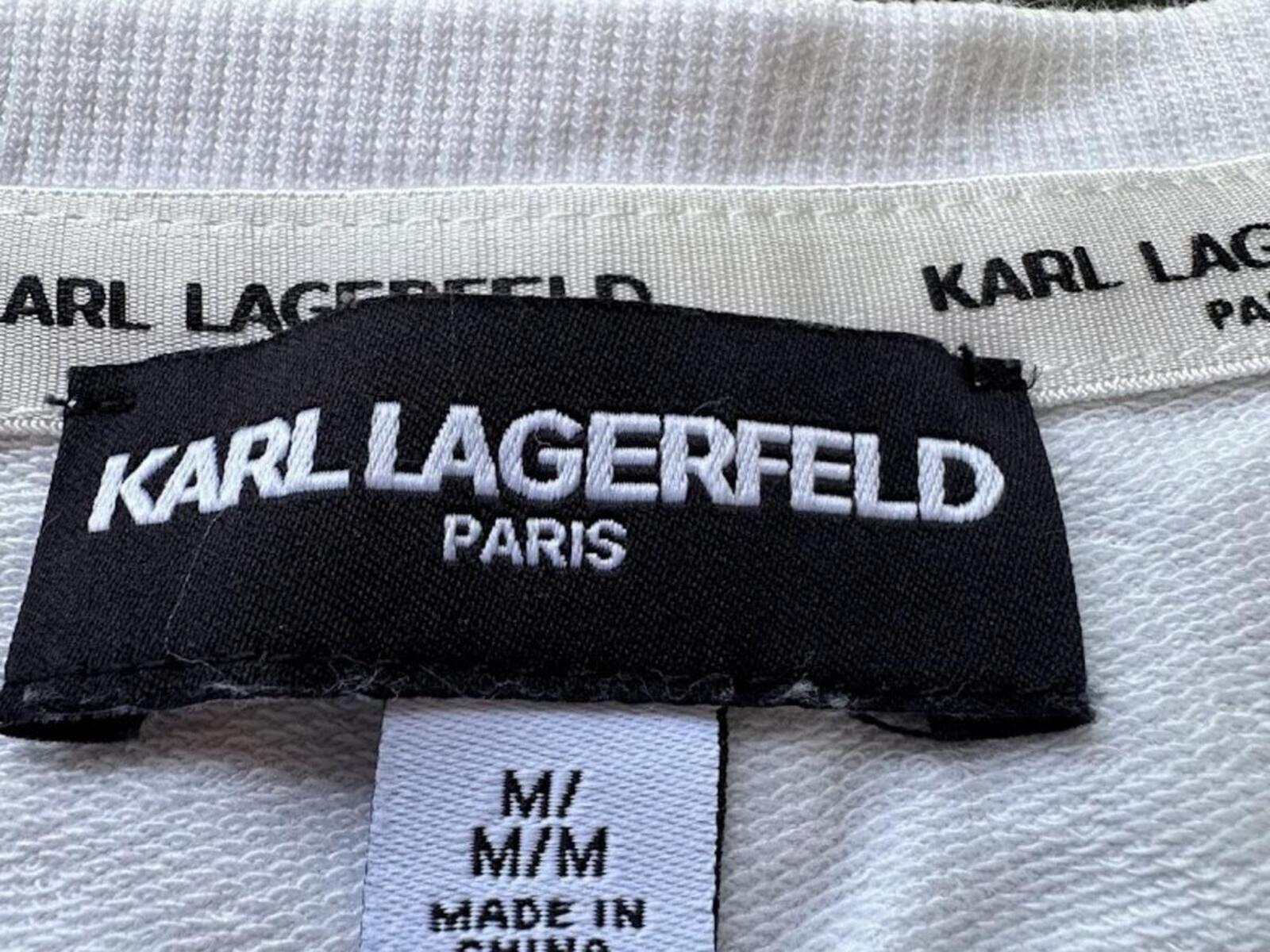Karl Lagerfeld Paris Lace Stripe Sweater