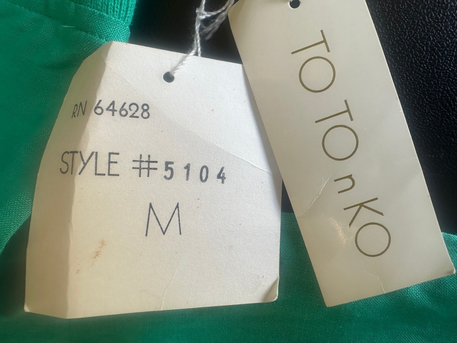 TOTO n KO 100% Linen Teal Button Front Shirt NWT M
