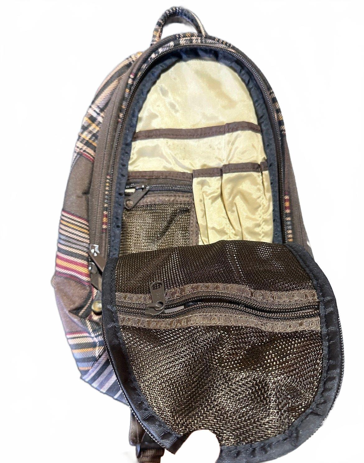 Dakine Plaid Mini Backpack Brown 14" School Travel