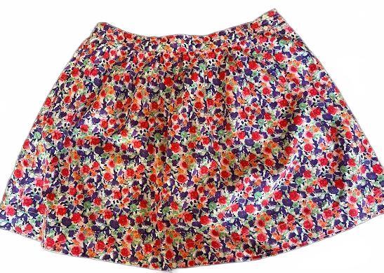 Delia's Floral Cotton Mini Skirt Small